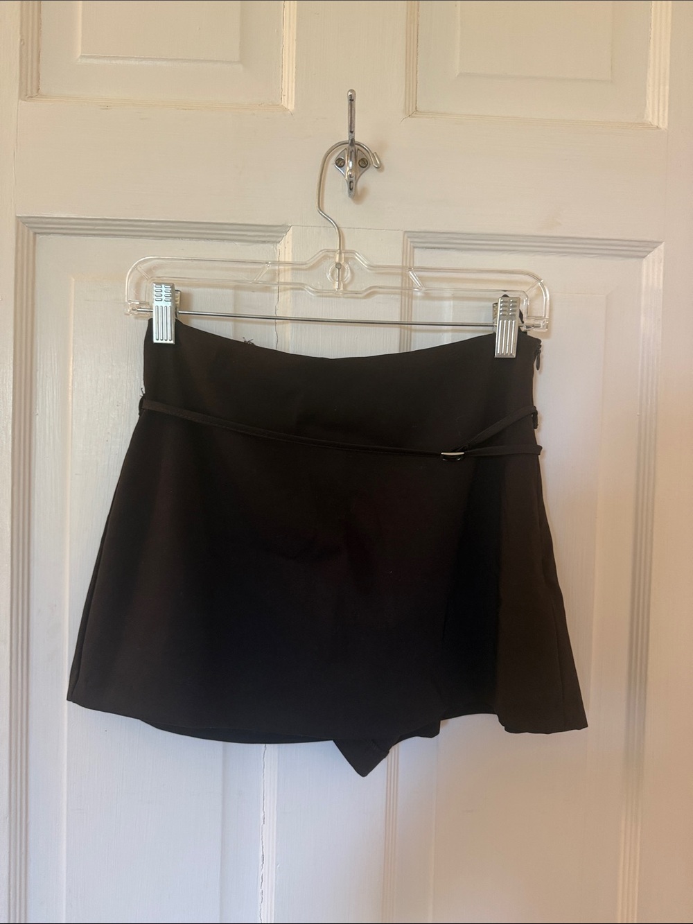 Brown Skort with Waist Tie
